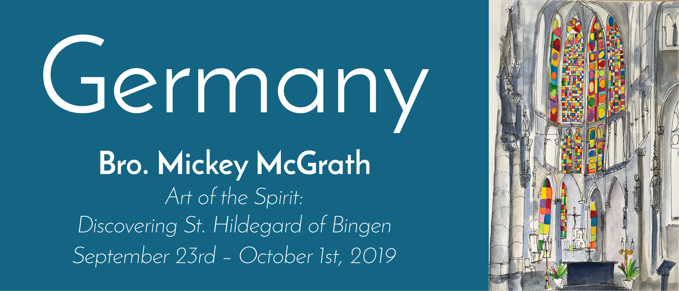 Hello to my Fellow Art and Faith Pilgrims! After considering several other exciting options for our 2019 Art and Faith Journey with Bro. Mickey Tour, Dave Geen and I have landed on Germany- and I can’t wait to tell you about it.